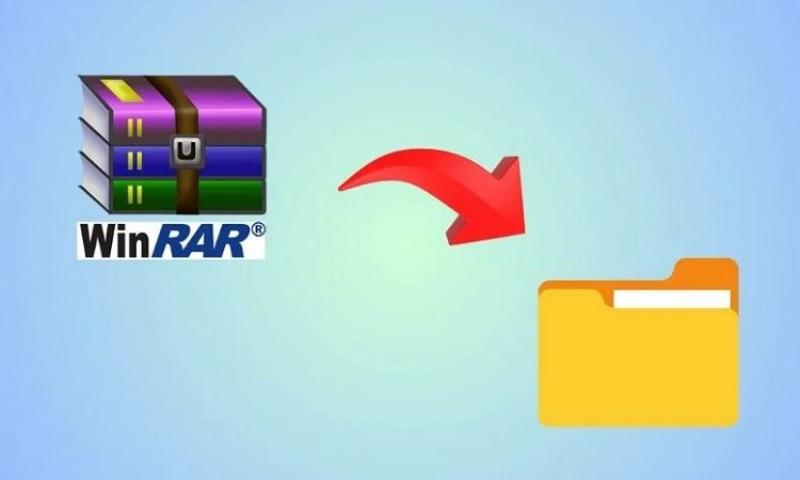 Giao diện chính của phần mềm WinRAR, hiển thị danh sách file bên trong tệp nén RAR